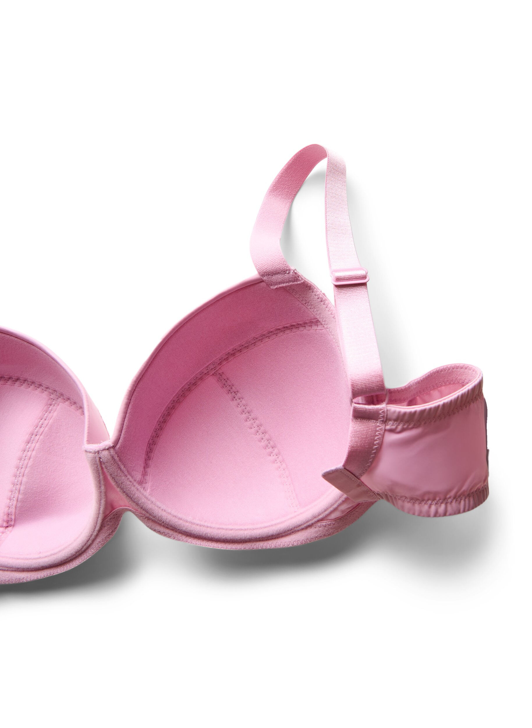 Zizzi Soutien-gorge rembourr&eacute; avec armatures et dentelle, Mauve, Packshot image number 3