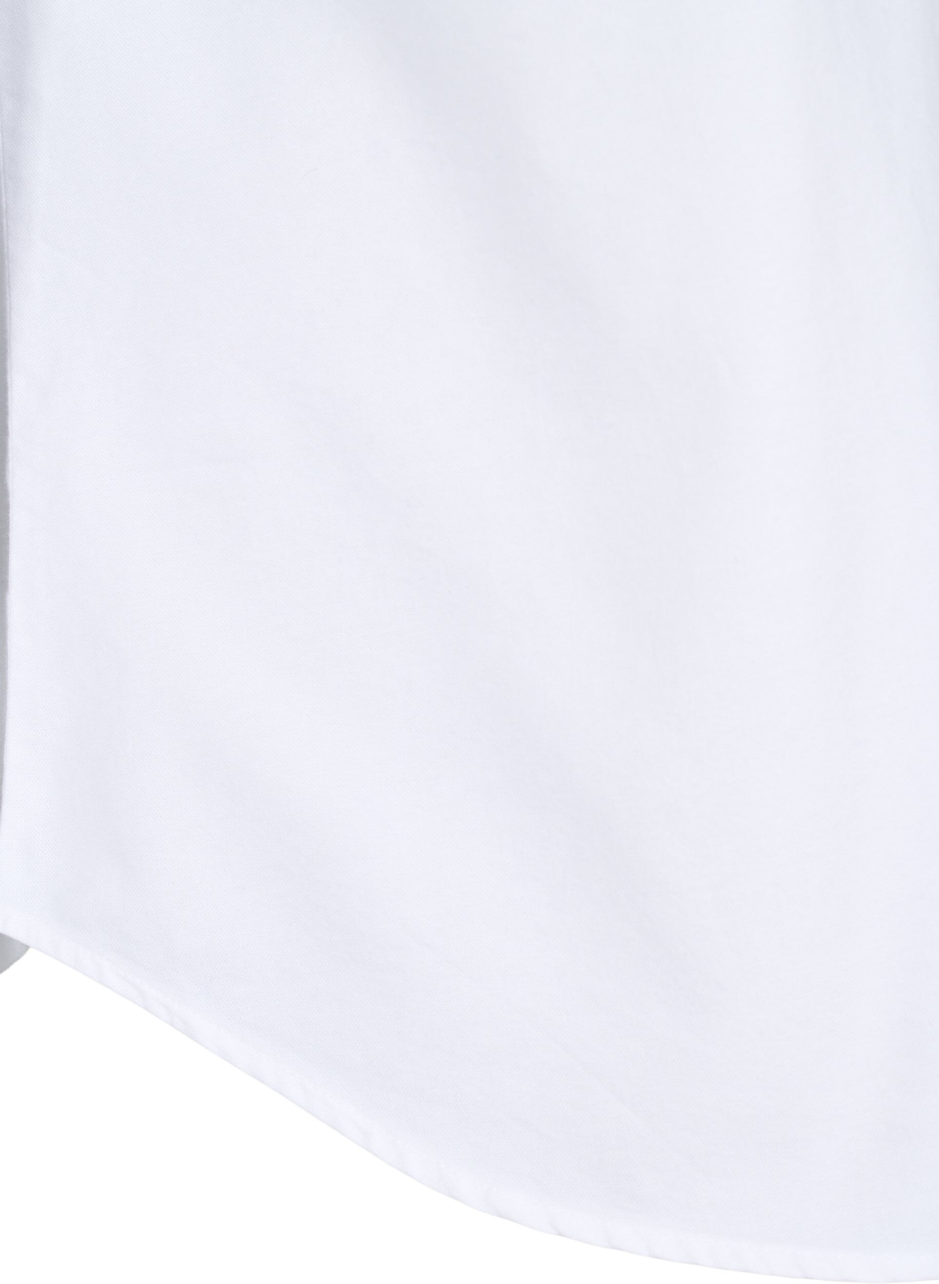 Zizzi Chemise &agrave; manches longues en coton, Blanc, Packshot image number 3