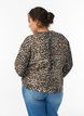 Sweatshirt à imprimé léopard avec motif audacieux, Marron, Model image number 2
