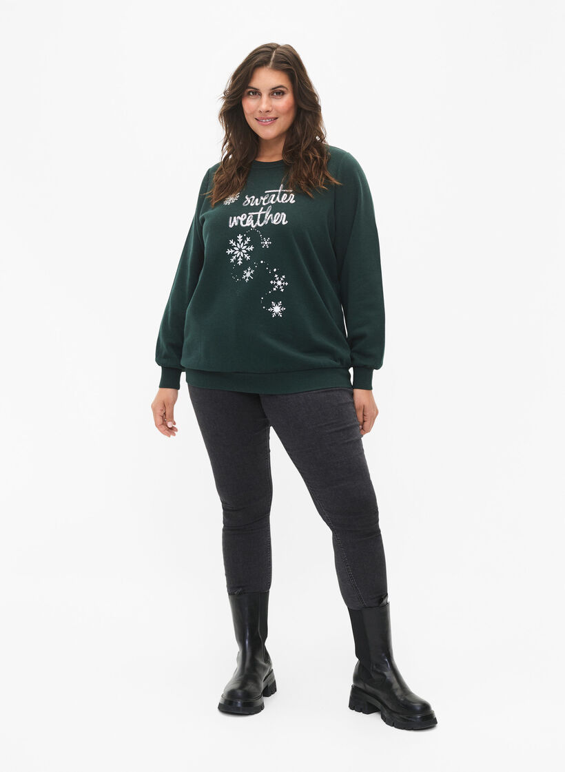 Sweatshirt de Noël, Scarab SWEATER, Model image number 2