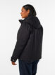 Parka matelass&eacute; avec une capuche amovible, Noir, Model image number 2
