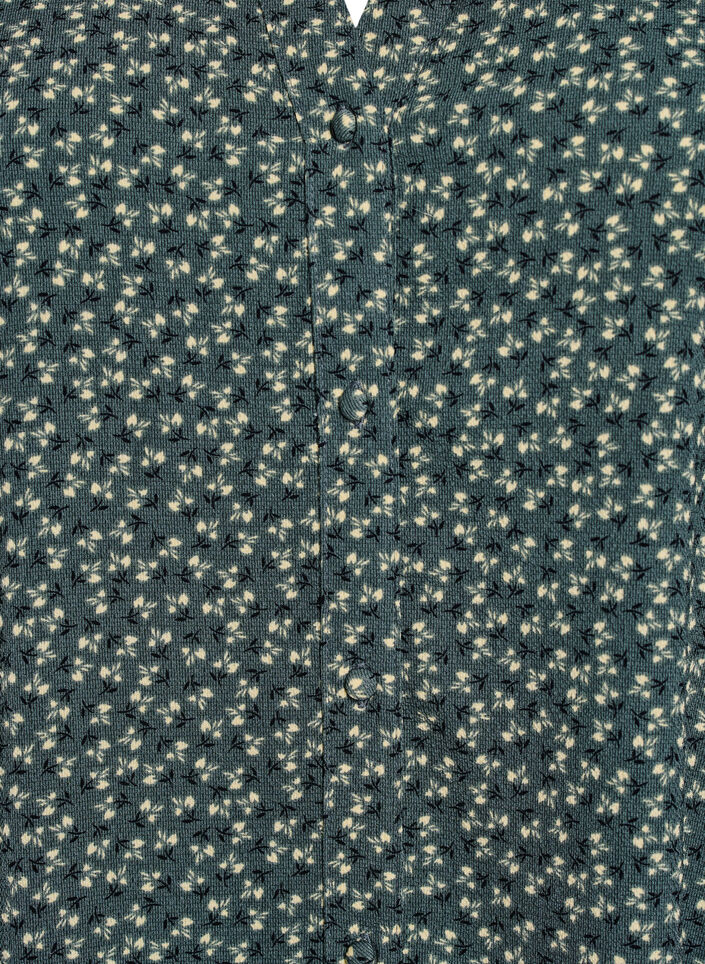 Robe midi de forme A avec manches courtes, Vert foncé, Packshot image number 2