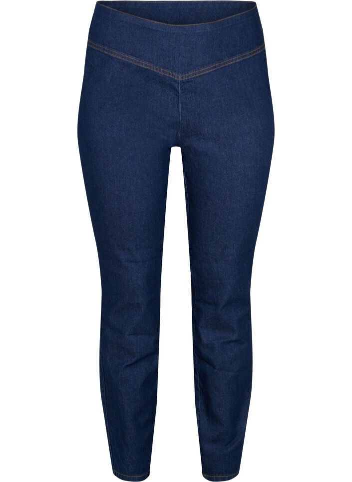 Jeggings en coton extensible mélangé, Dark blue, Packshot image number 0