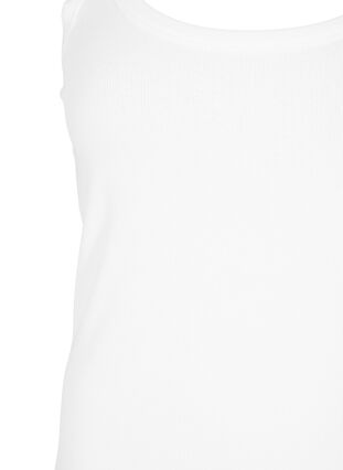Soutien-gorge en coton à encolure ronde, B. White/Upper Font, Packshot image number 2