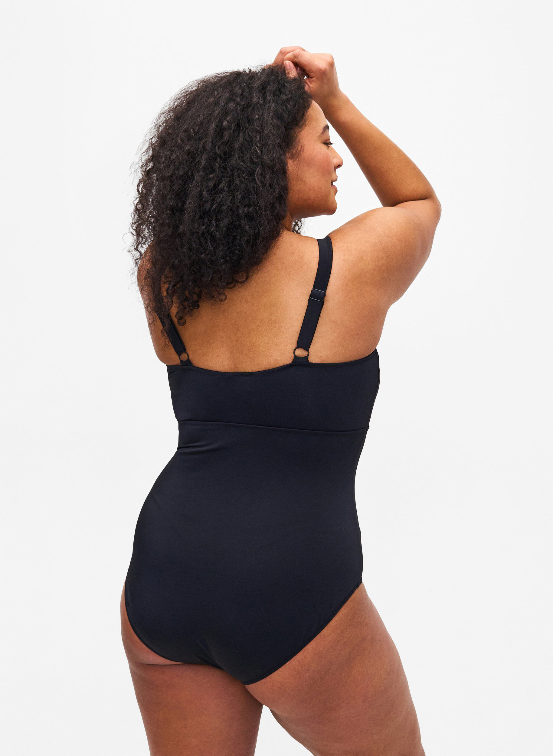 Zizzi Maillot de bain avec fil, Black, Model image number 1