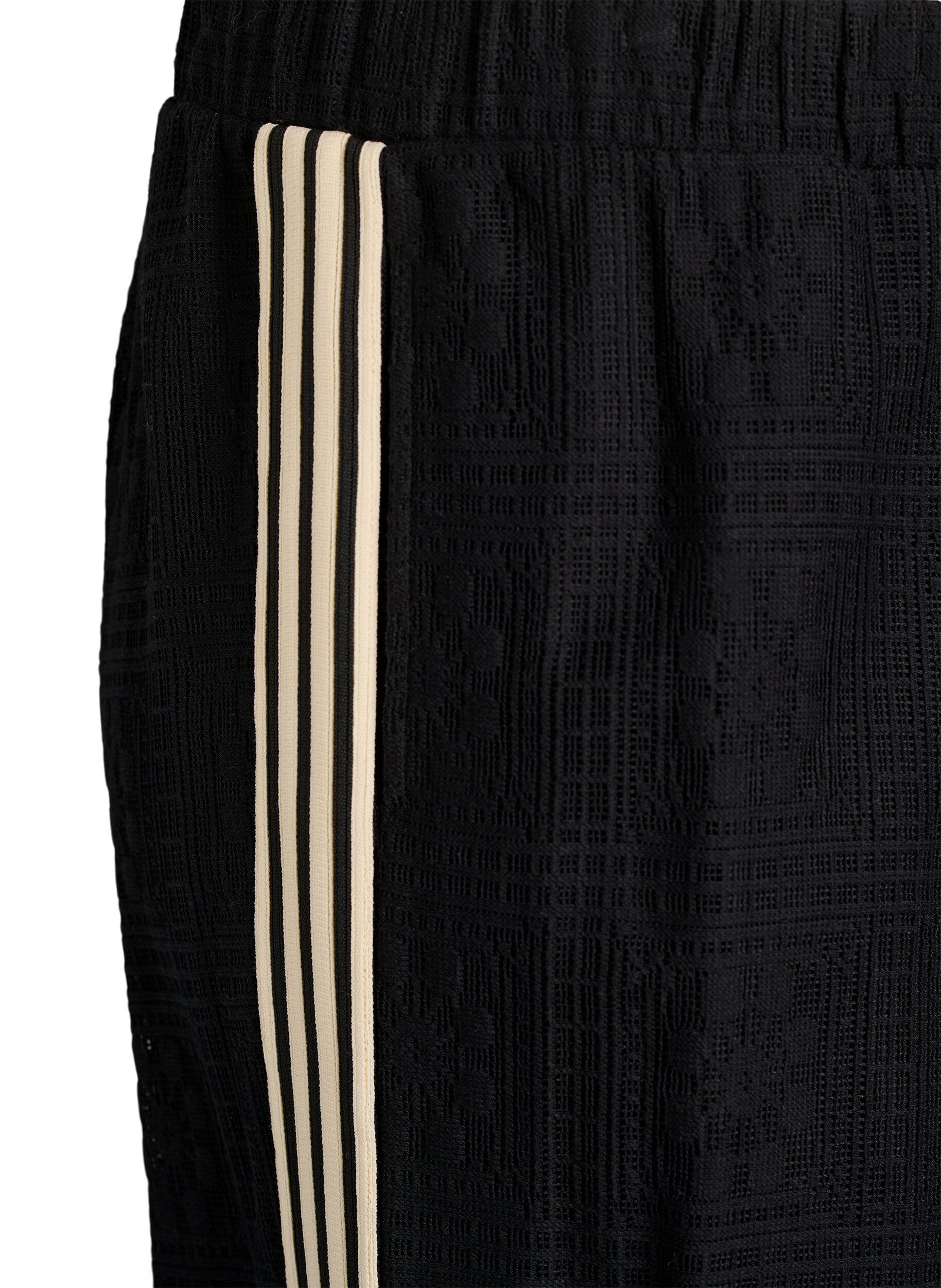 Zizzi Pantalon large en dentelle avec bandes contrastantes, Noir, Packshot image number 2