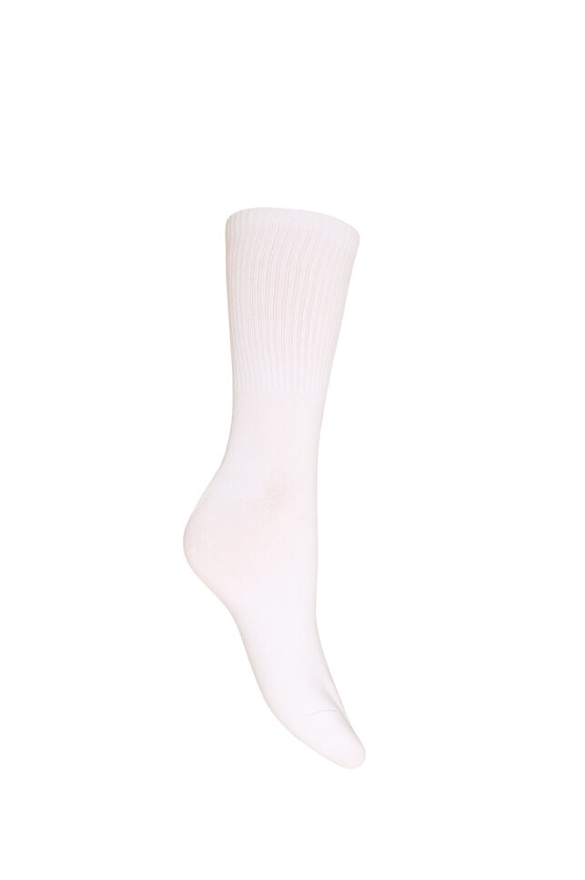 Chaussettes en coton avec motif, Blanc, Packshot image number 1