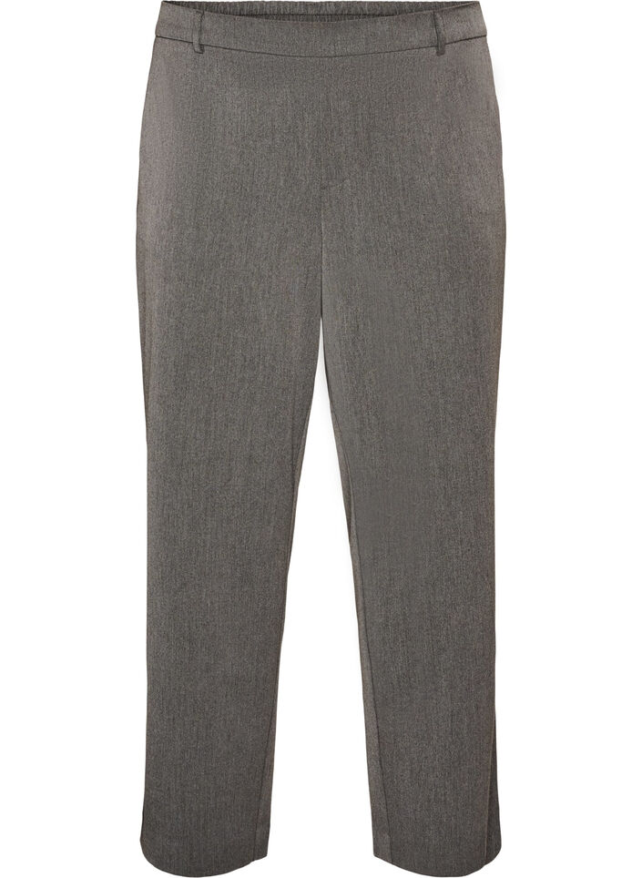 Pantalon de costume taille haute coupe droite, Gris anthracite, Packshot image number 0