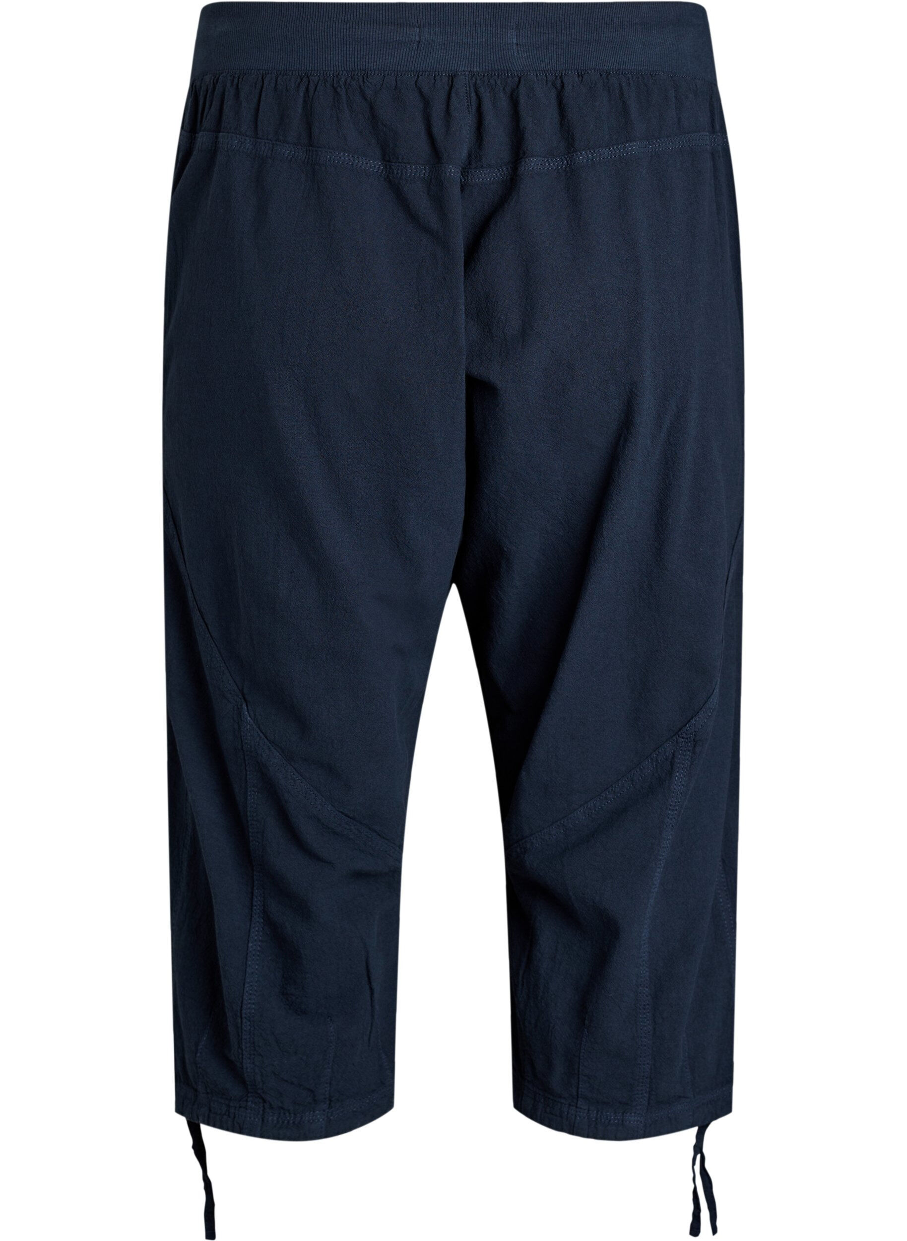 ZizziPantacourt en coton, Bleu, Packshot image number 1