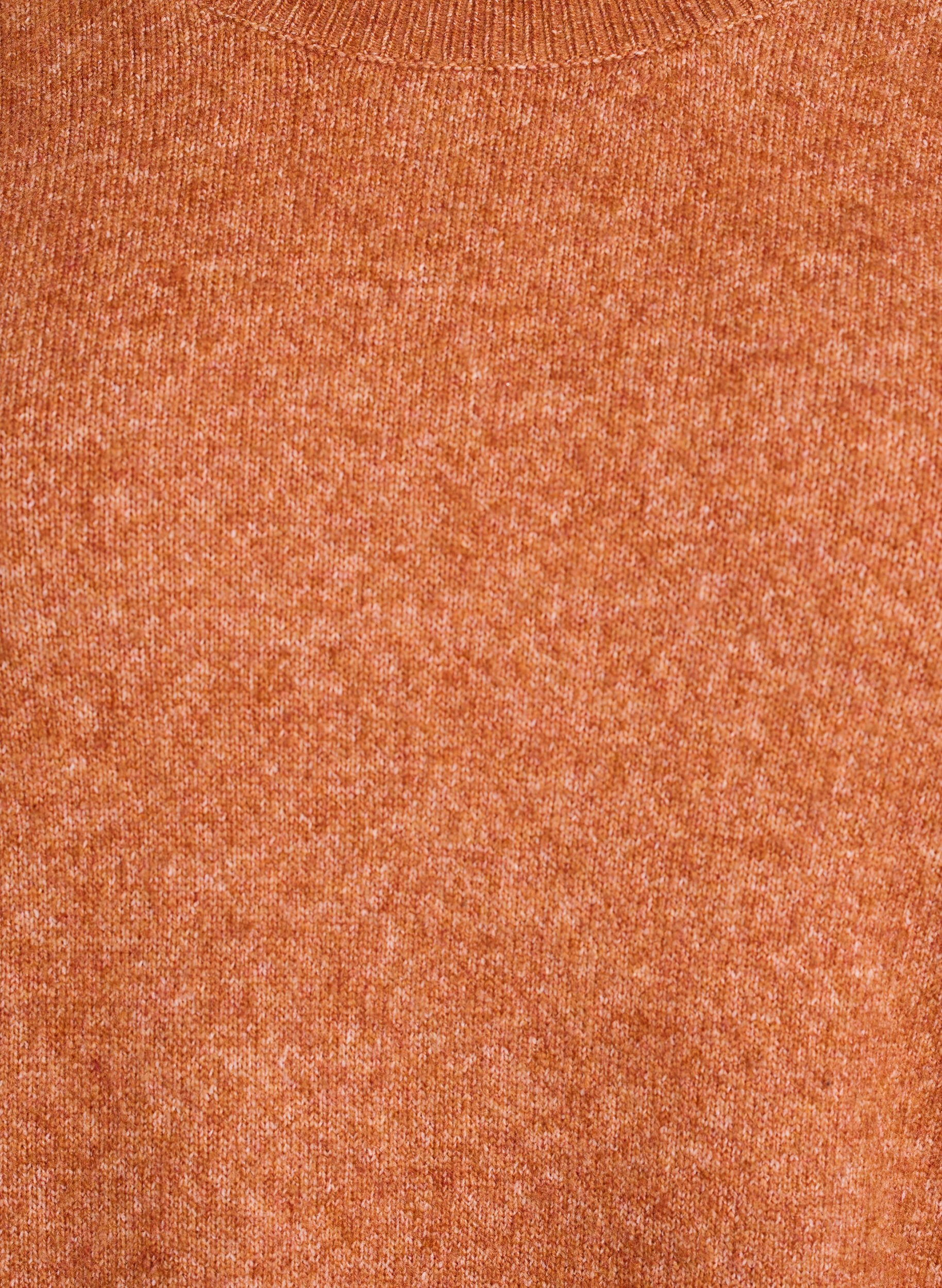 ZizziPull ample en maille avec coutures apparentes, Orange fonc&eacute;, Packshot image number 2