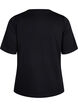 T-shirt en modal m&eacute;lang&eacute;, Noir, Packshot image number 1