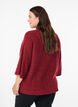 Pull c&ocirc;tel&eacute; &agrave; manches 3/4, Rouge, Model image number 2