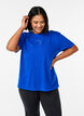 T-shirt sportif en coton biologique, Bleu, Model image number 0
