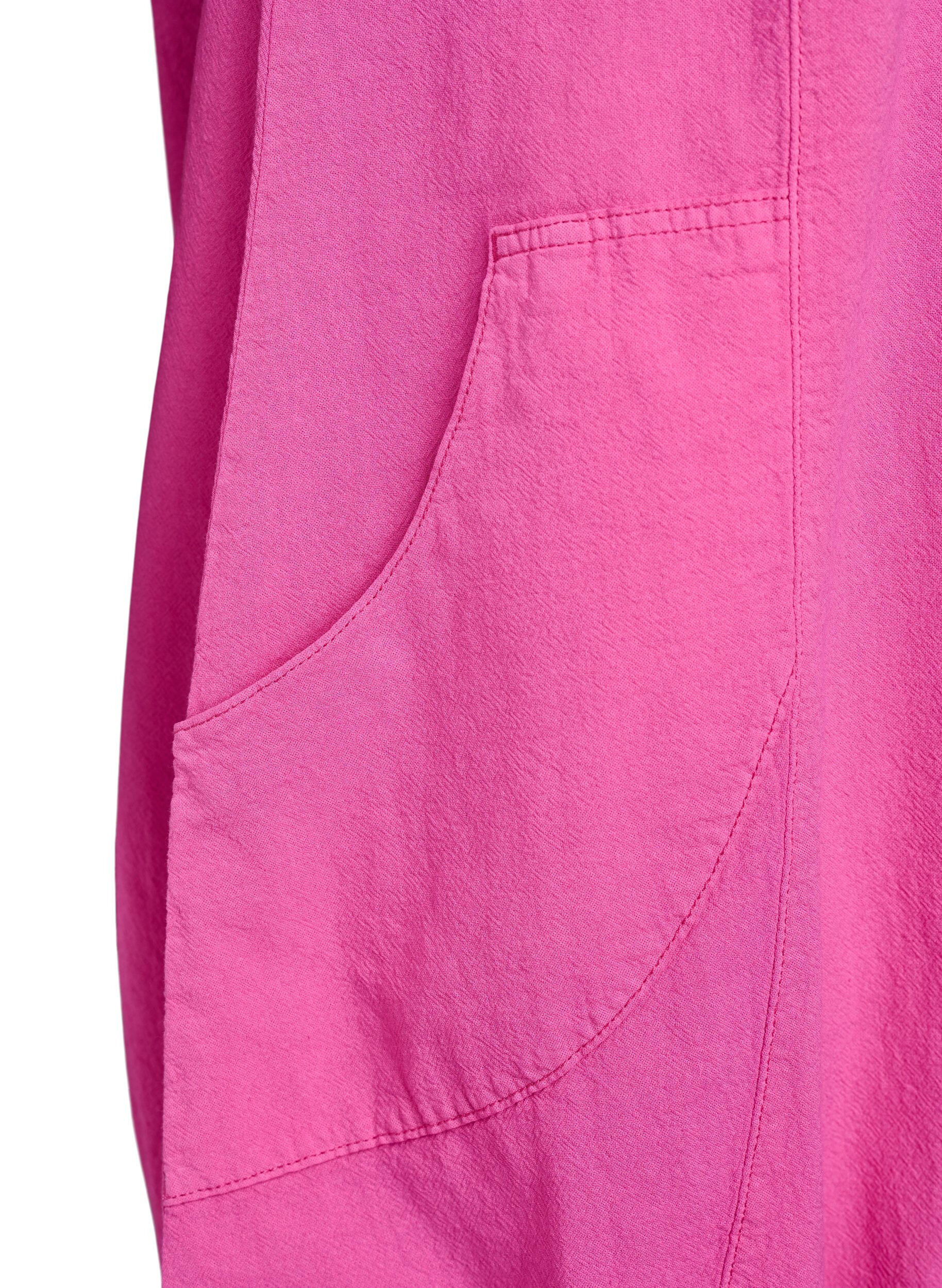 ZizziRobe en coton &agrave; manches courtes, Rose, Packshot image number 3