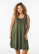 Robe évasée sans manches, Vert, Model image number 0