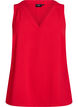 Haut sans manches effet froiss&eacute;, Rouge, Packshot image number 0