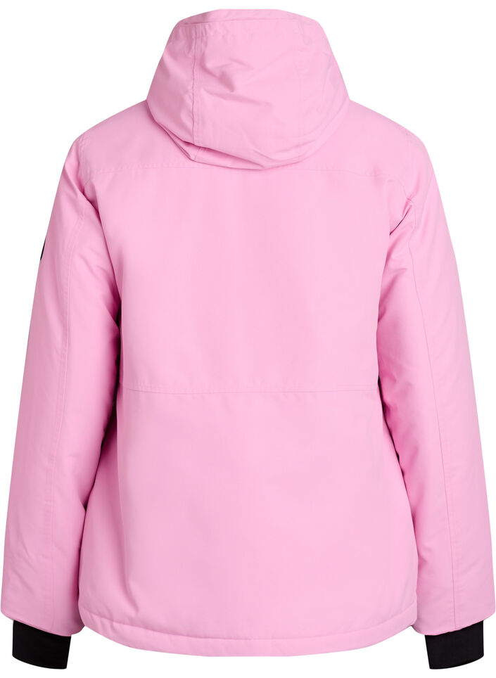 Anorak de ski fonctionnel avec capuche, Rose, Packshot image number 1