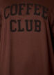 Sweat &agrave; capuche avec une inscription en bouclette, Marron, Packshot image number 2