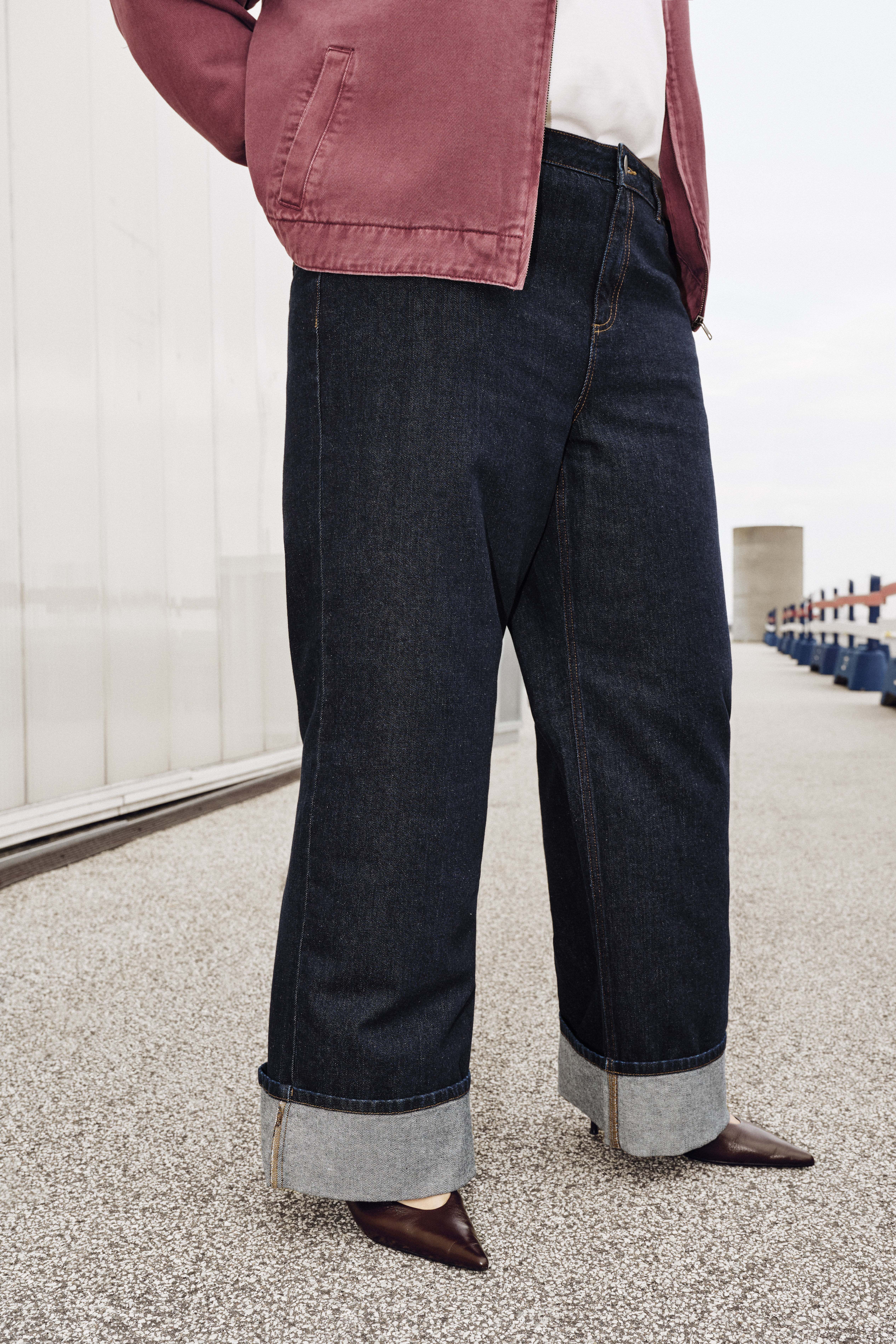 Zizzi Veste en jean color&eacute;e, , Model