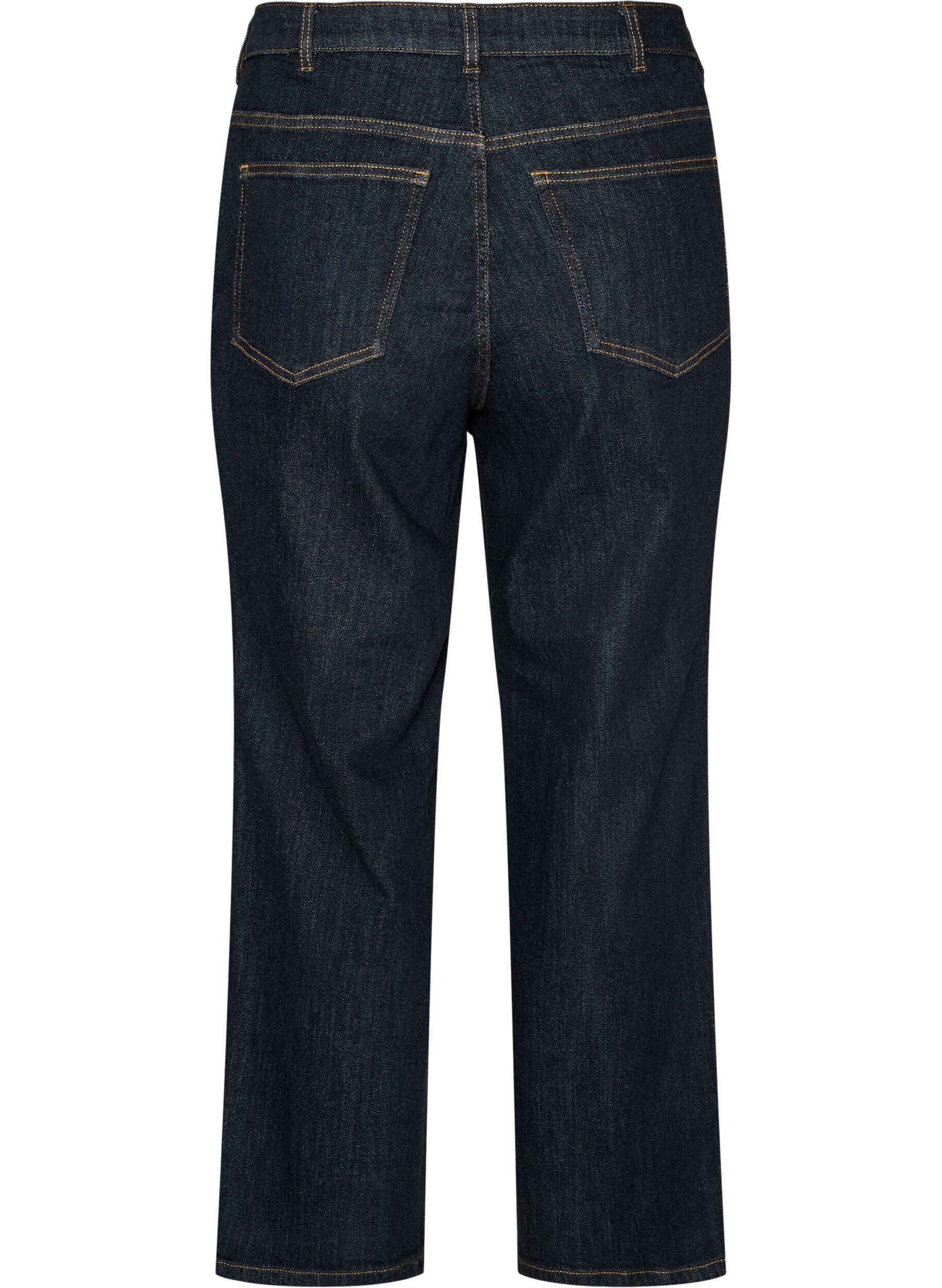 ZizziJean Kiana coupe droite taille haute, Bleu, Packshot image number 1