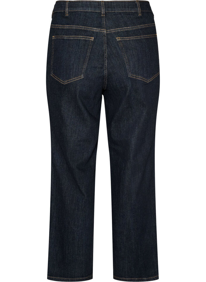 Jean Kiana coupe droite taille haute, Bleu, Packshot image number 1