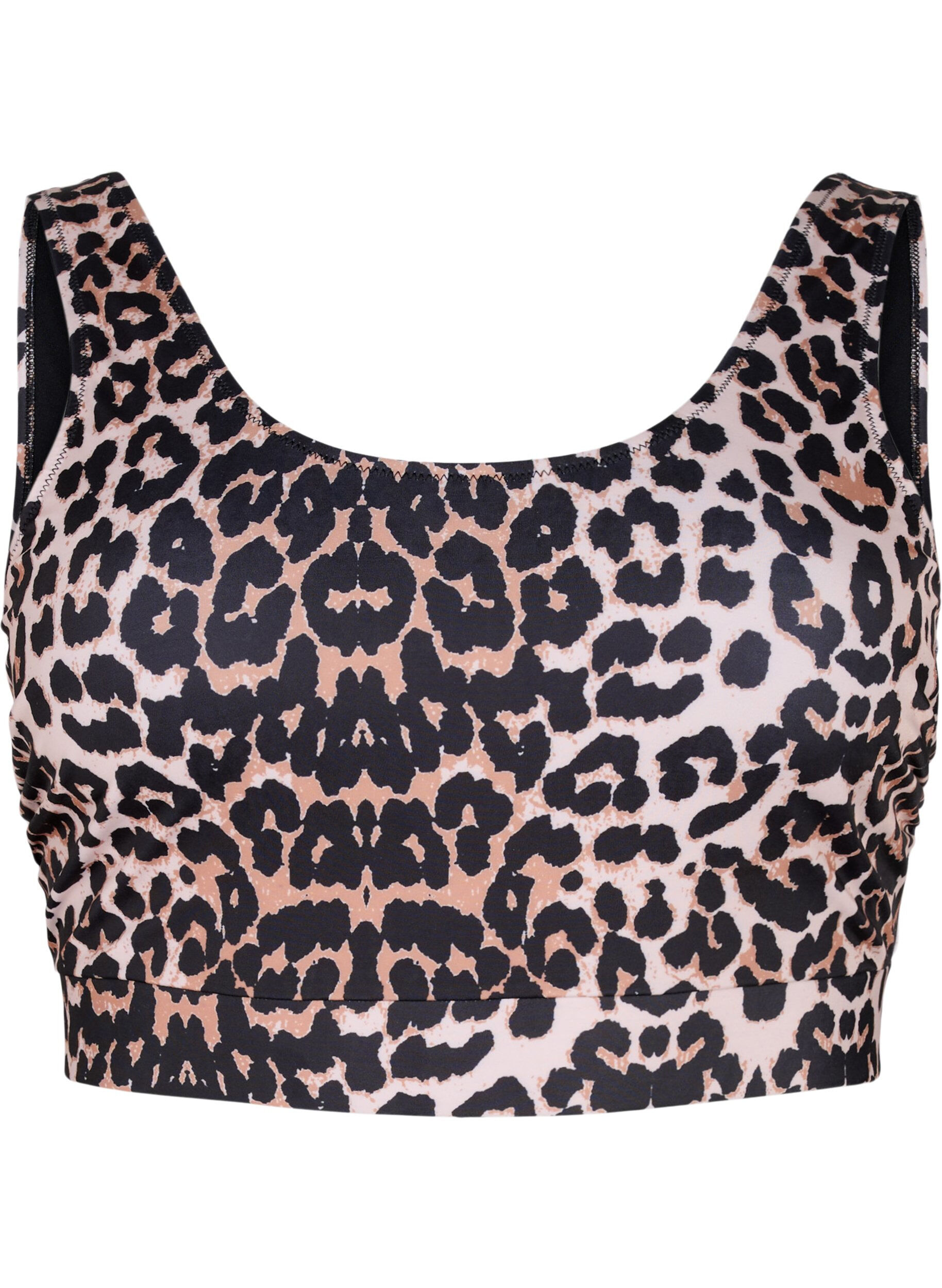 Zizzi Haut de bikini &agrave; encolure ronde, Leo, Packshot image number 0