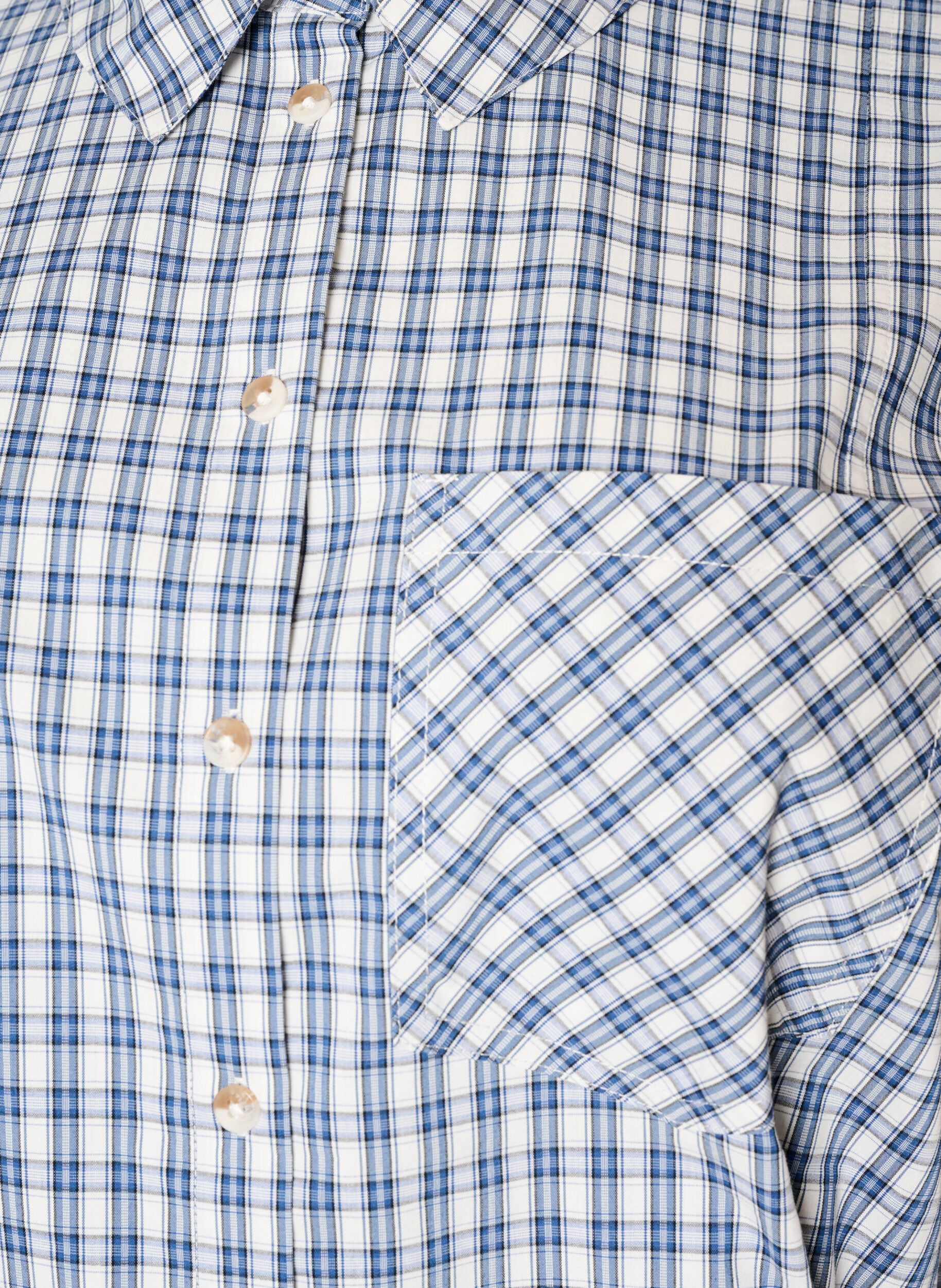 ZizziChemise ample &agrave; carreaux avec ceinture &agrave; nouer, Bleu, Packshot image number 2