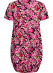 Robe en coton &agrave; manches courtes avec imprim&eacute;, Noir, Packshot image number 1