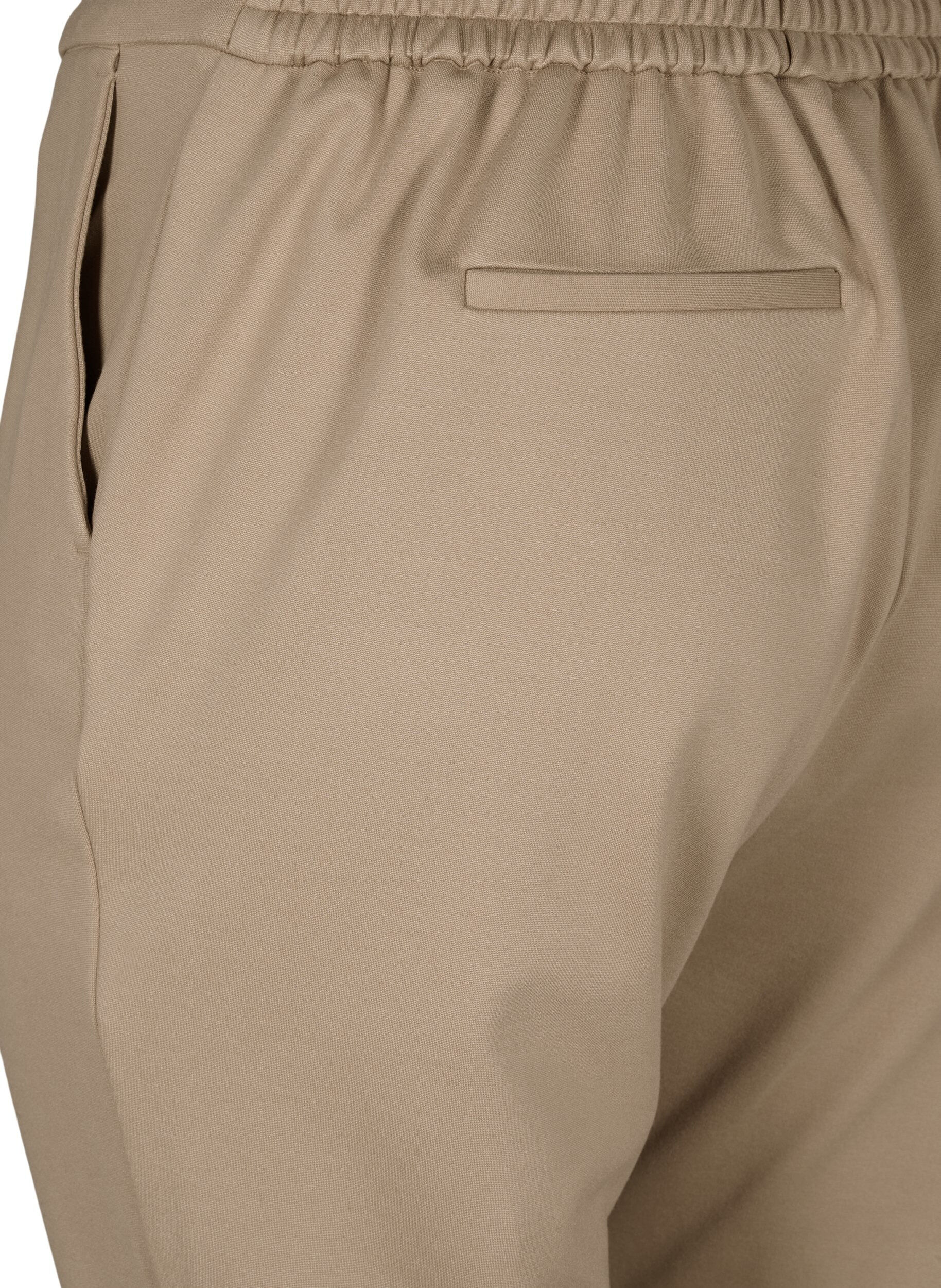 Zizzi Pantalon court avec poches, Beige, Packshot image number 3