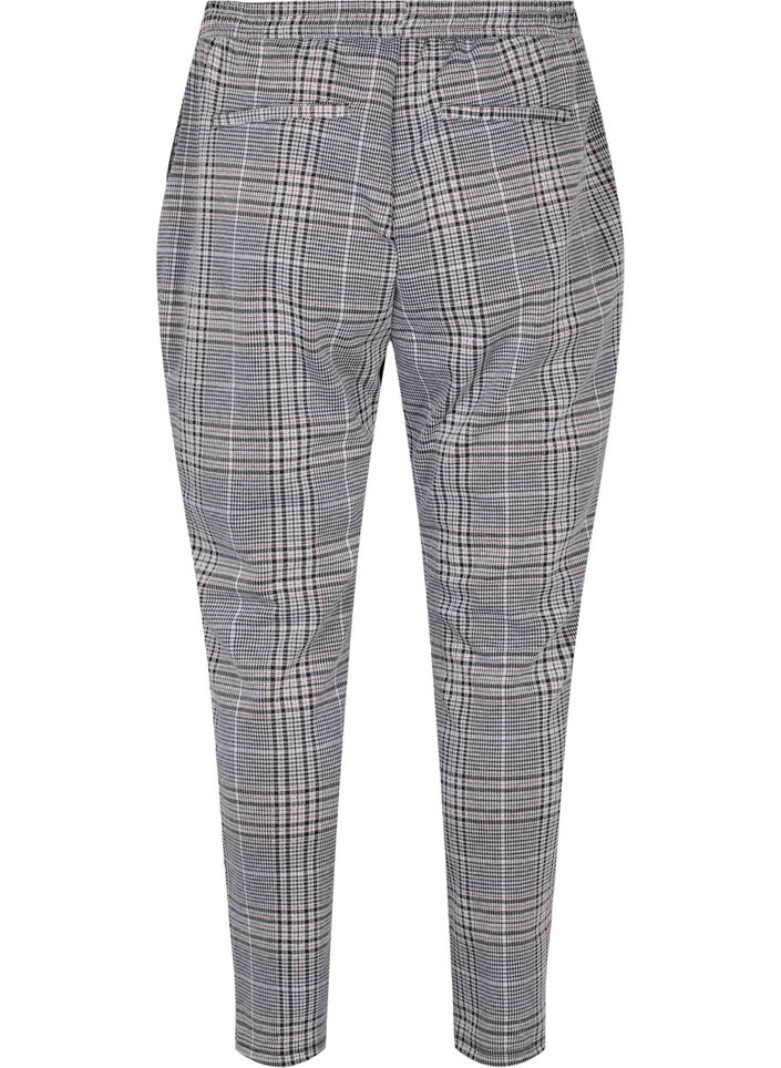 Pantalon court Maddison à carreaux, Black Check, Packshot image number 1