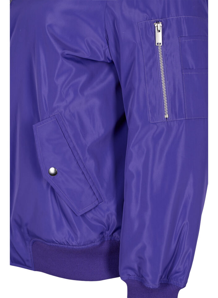 Blouson bombardier avec fermeture éclair, Purple Opulence, Packshot image number 3