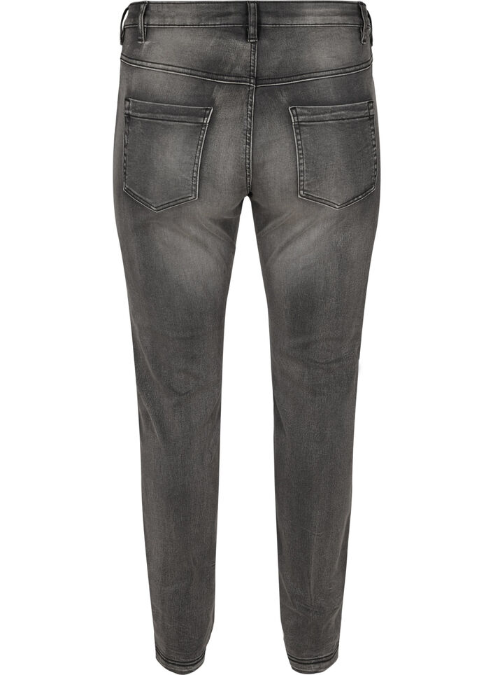 Jeans Emily Slim fit à taille régulière, Gris anthracite, Packshot image number 1