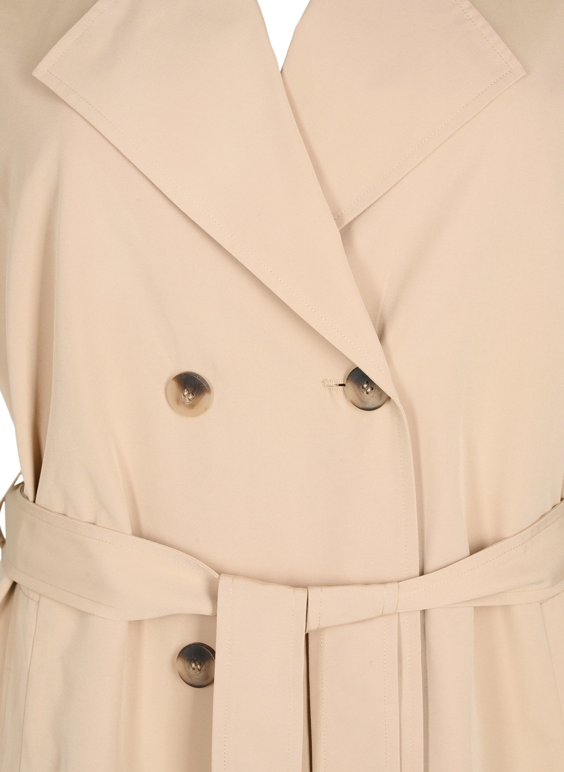 Zizzi Gilet long avec ceinture, Nomad, Packshot image number 2