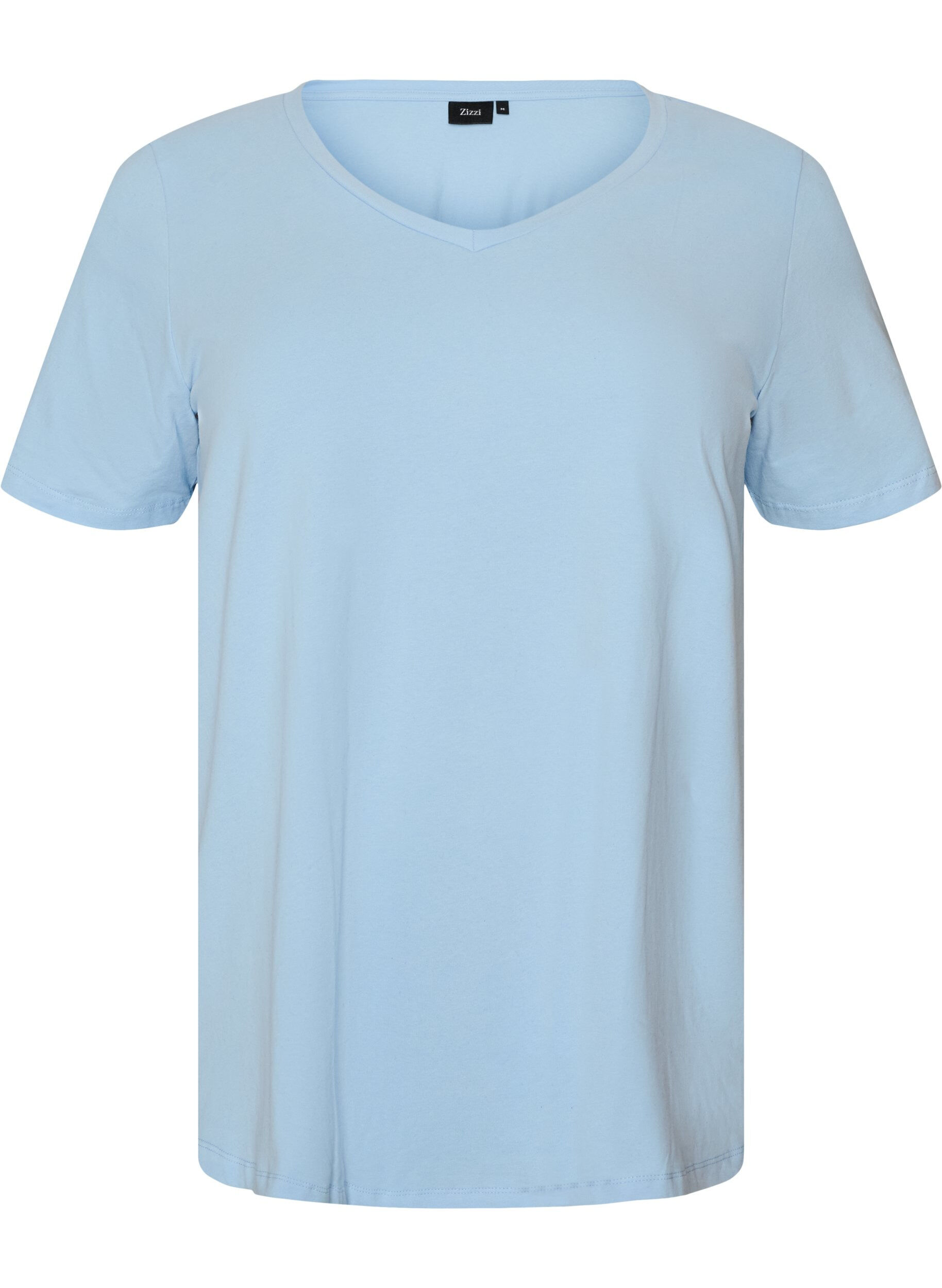 T-shirt en coton uni basique