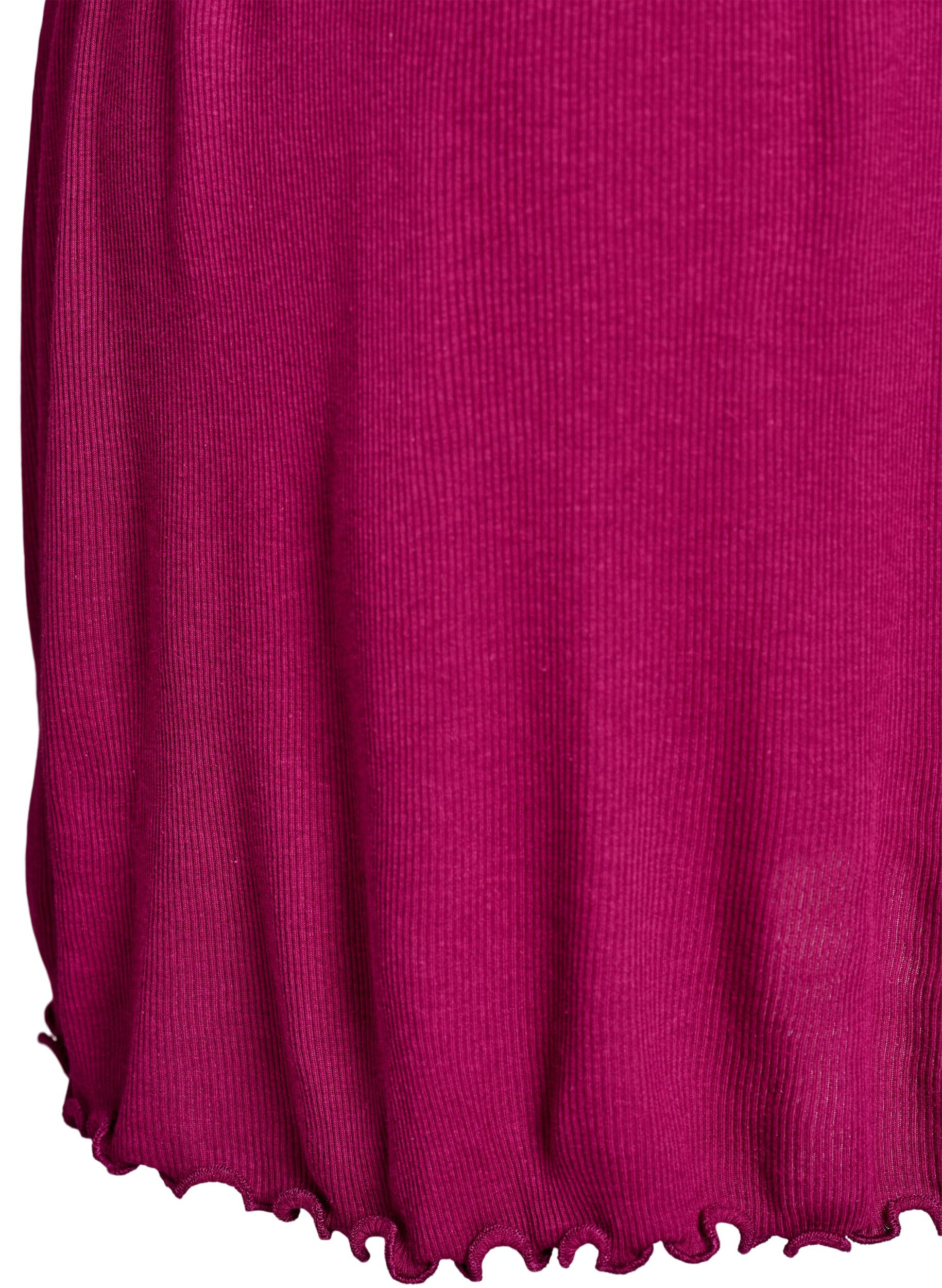 Zizzi Chemise de nuit avec ourlet en dentelle, Violet, Packshot image number 3