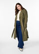 Trench long avec broderie, Vert, Model image number 1