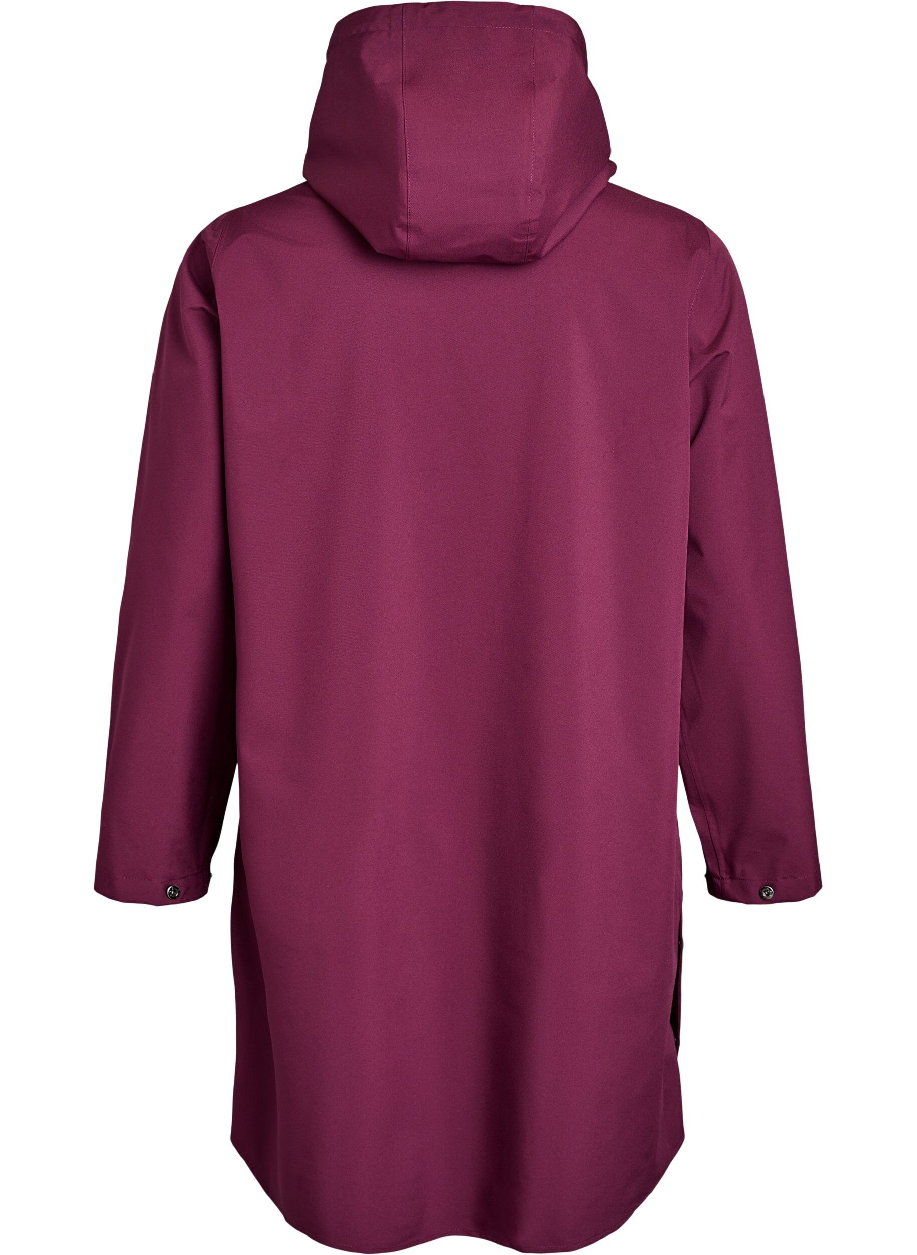ZizziImperm&eacute;able avec poches et capuche, Bordeaux fonc&eacute;, Packshot image number 1