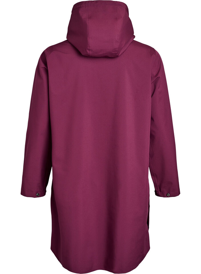 Imperm&eacute;able avec poches et capuche, Bordeaux fonc&eacute;, Packshot image number 1