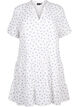 Robe en coton avec imprim&eacute; c&oelig;ur, Bright White Heart, Packshot image number 0