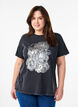T-shirt en coton biologique avec une impression cool, Gris, Model image number 0