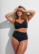Haut de bikini &agrave; armatures avec draperies, Noir, Model image number 1