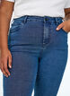 Jean Amy taille haute coupe super slim, Bleu, Model image number 2