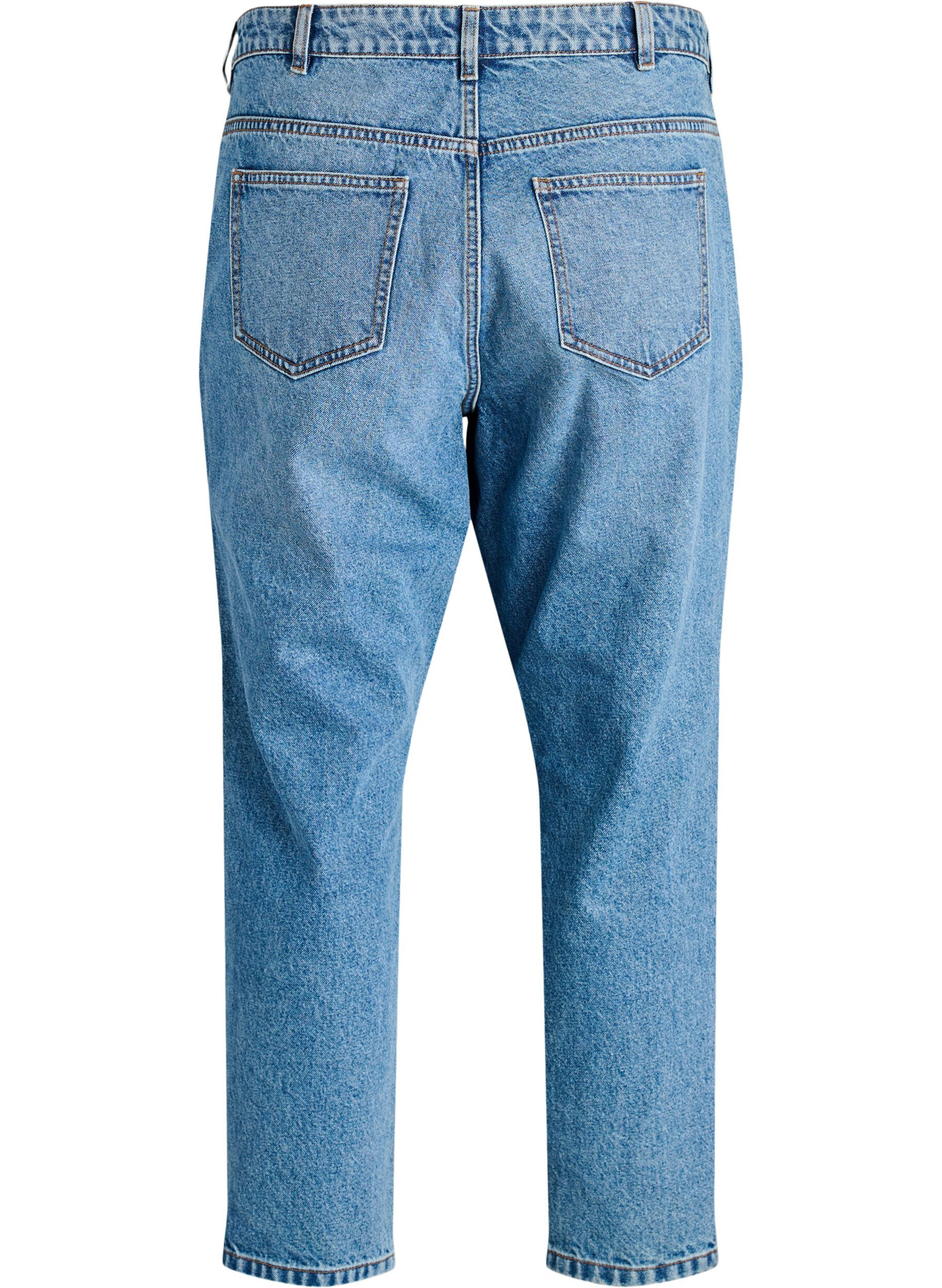 ZizziJean Mille coupe Mom taille haute, Bleu, Packshot image number 1
