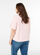 T-shirt boxy en coton, Rose, Model image number 2