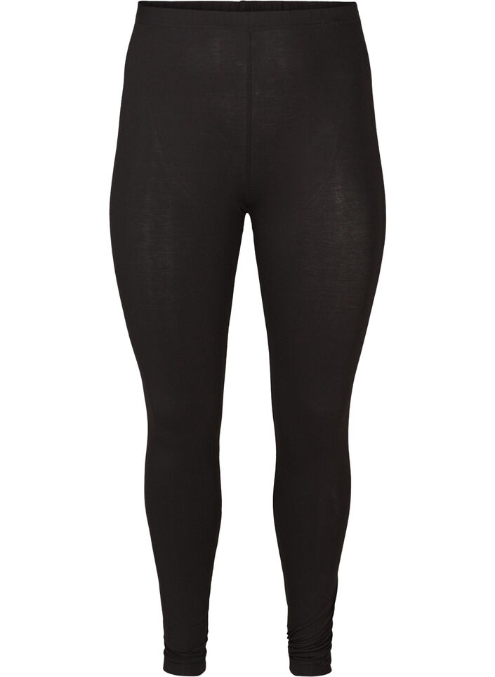 Leggings basiques en viscose, Noir, Packshot image number 0