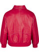 Blouson bomber en similicuir, Rhythmic Red, Packshot image number 1