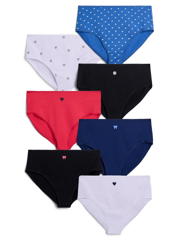 7-pack de culottes avec une taille standard, Mixed colours, Packshot image number 0