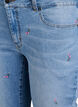 Jeans bootcut avec des fleurs brodées, Bleu Clair, Packshot image number 2