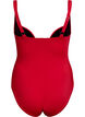 Maillot de bain drap&eacute; avec bonnets rembourr&eacute;s, Rouge, Packshot image number 1