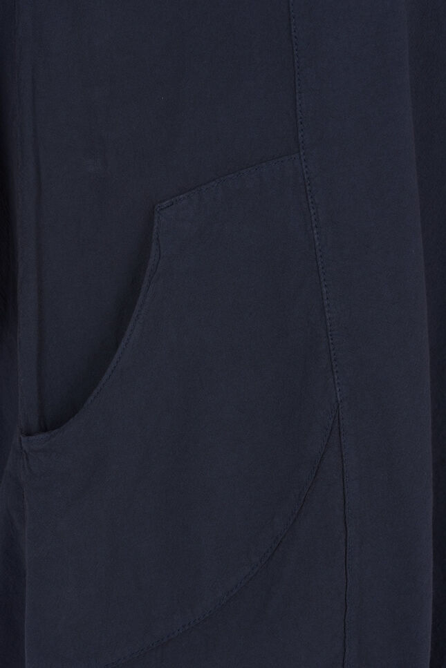 Robe en coton &agrave; manches courtes, Bleu, Packshot image number 3